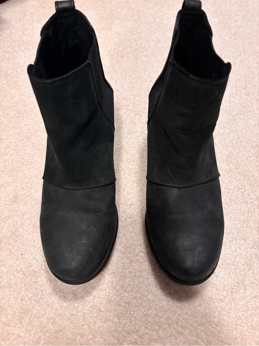 Sorel Black Joan of arc wedge boot